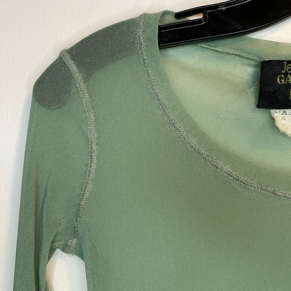 Jean Paul Galtier Green Mesh Long sleeve top for Women - Picture 5 of 7